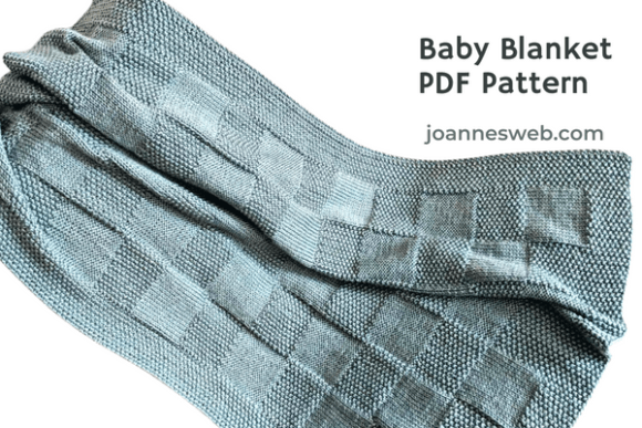 Download Checkered Baby Blanket Knitting Pattern - Knitting pattern Collection