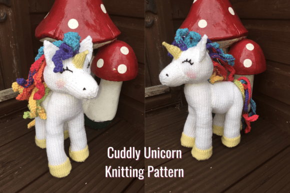 Download Cuddly Large Unicorn Knitting Pattern - Knitting pattern Collection