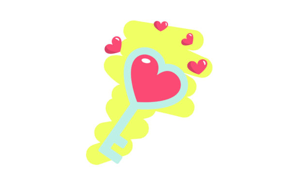 Download Valentine Key Heart Love Illustration - Premium Resources