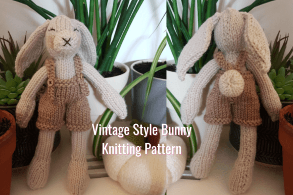 Download Vintage Style Bunny Knitting Pattern - Knitting pattern Collection